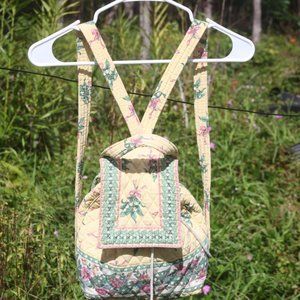 Vintage Vera Bradley Quilted Back Pack Purse